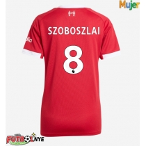 Camiseta Liverpool Dominik Szoboszlai #8 Primera Equipación para mujer 2025-26 manga corta